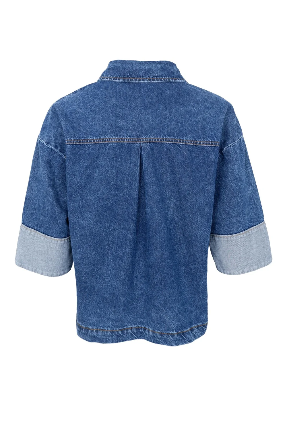 Izzy Denim Jacket | Mid Blue | Jakke fra Black Colour - Image 5