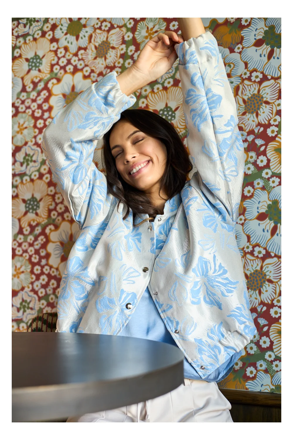 Jackline Bomber Jacket | Lt. Blue | Jakke fra Black Colour