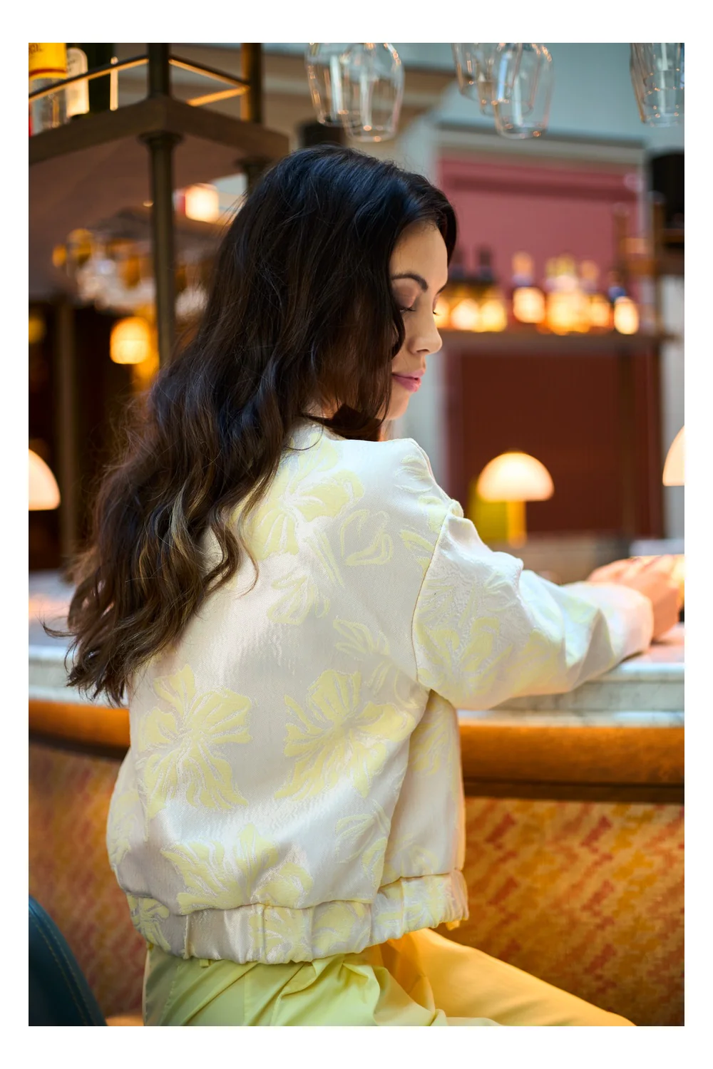 Jackline Bomber Jacket | Lt. Yellow | Jakke fra Black Colour - Image 3