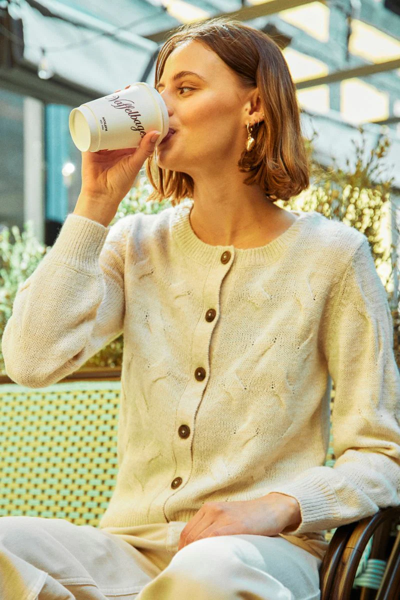 Jazz Cardigan 204510 | Moonbeam Melange | Cardigan fra Freequent - Image 2