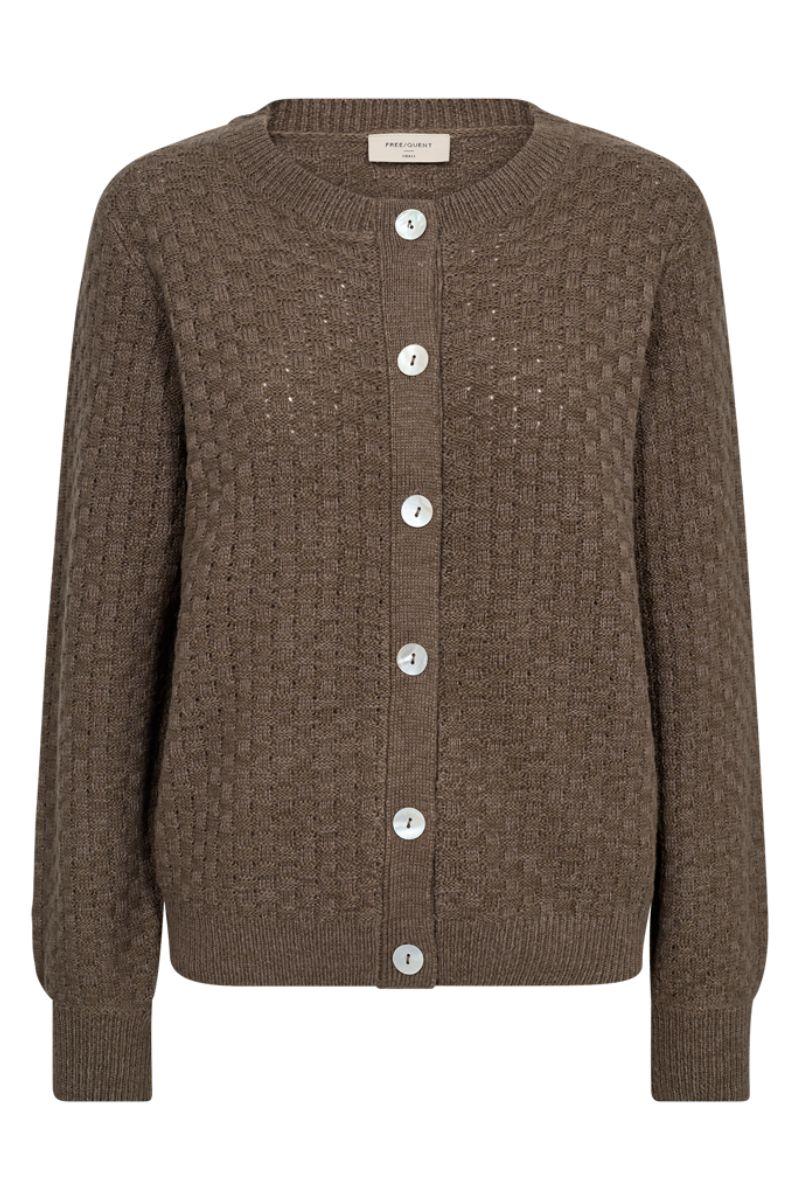 Jazz Cardigan 206456 | Morel Melange | Cardigan fra Freequent