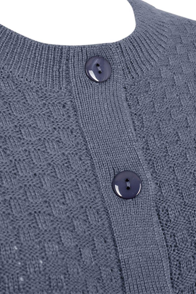 Jazz Cardigan 206456 | Vintage Indigo Melange | Cardigan fra Freequent - Image 3
