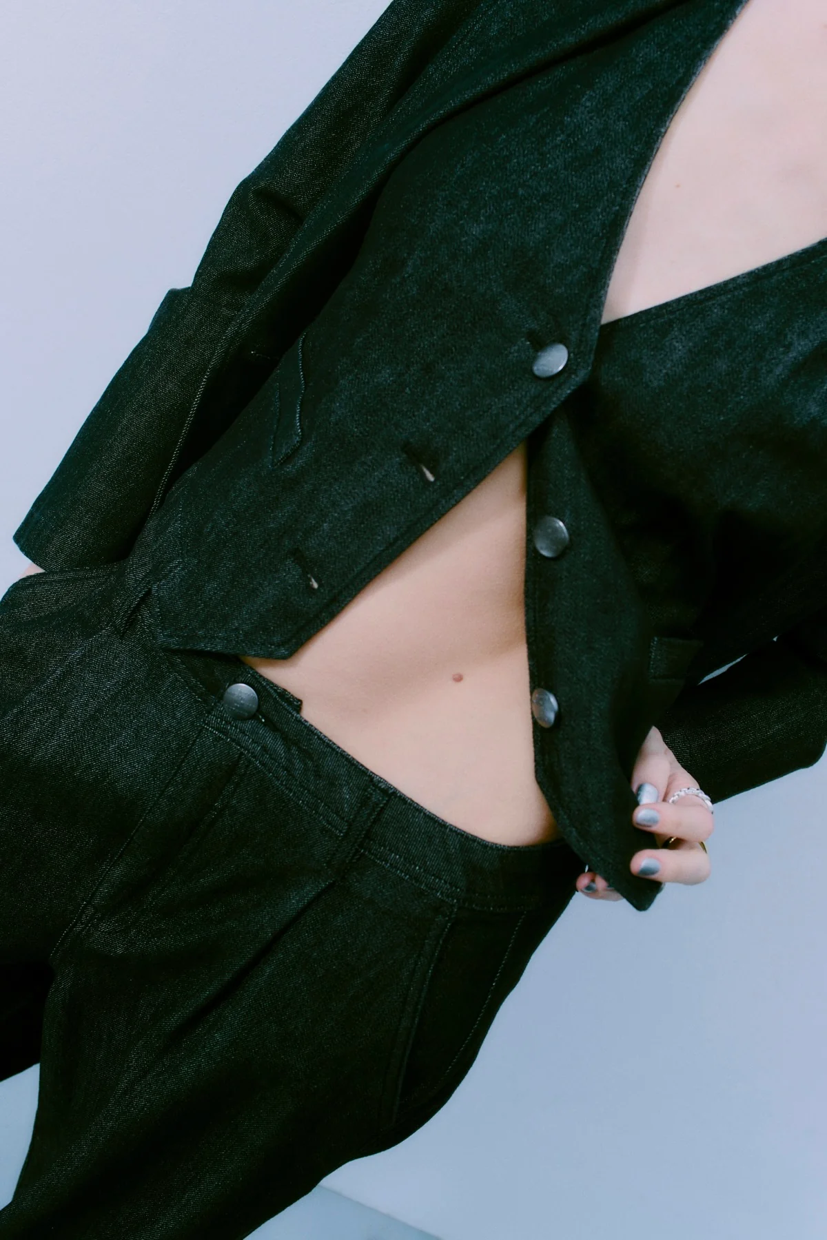Jean Wide Pants 204968 | Washed Black | Bukser fra Copenhagen Muse - Image 3