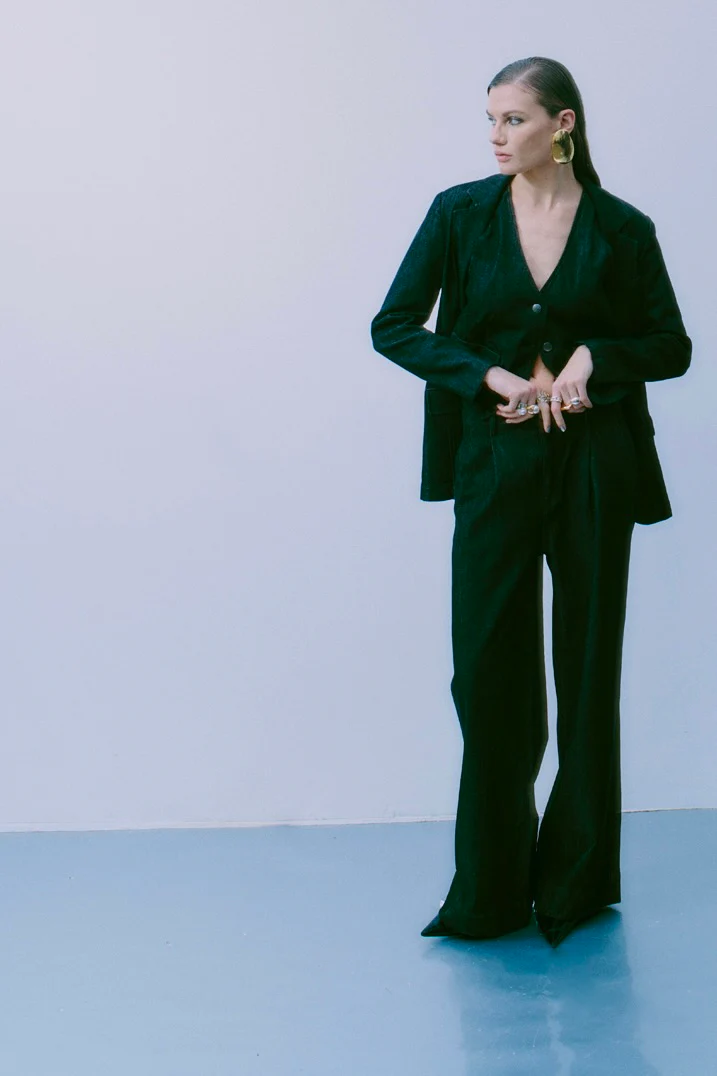 Jean Wide Pants 204968 | Washed Black | Bukser fra Copenhagen Muse - Image 4