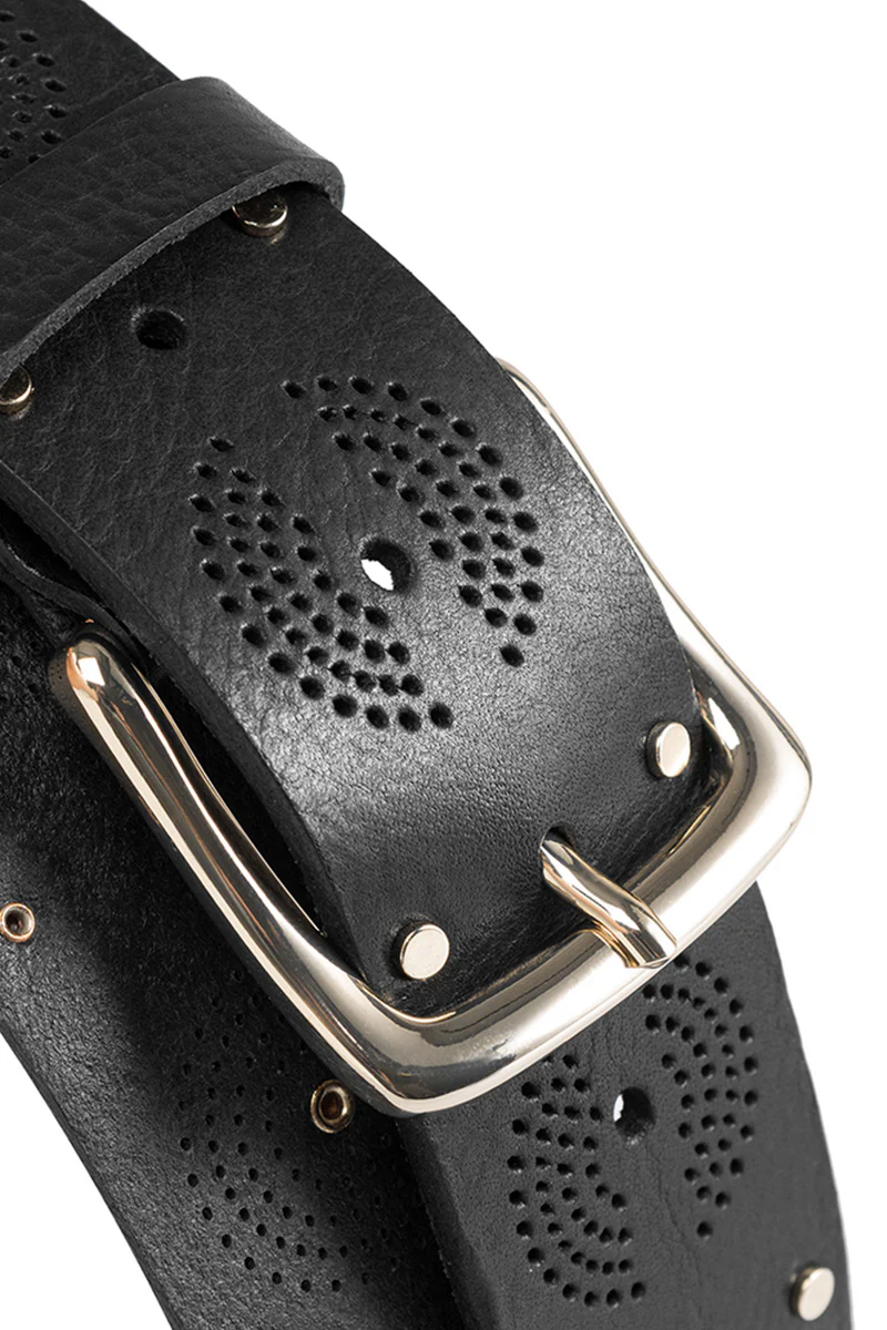 15846 Jeans belt | Black | Bælte fra Depeche