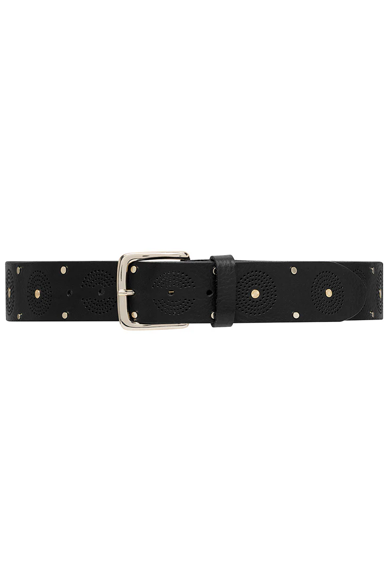 15846 Jeans belt | Black | Bælte fra Depeche - Image 2