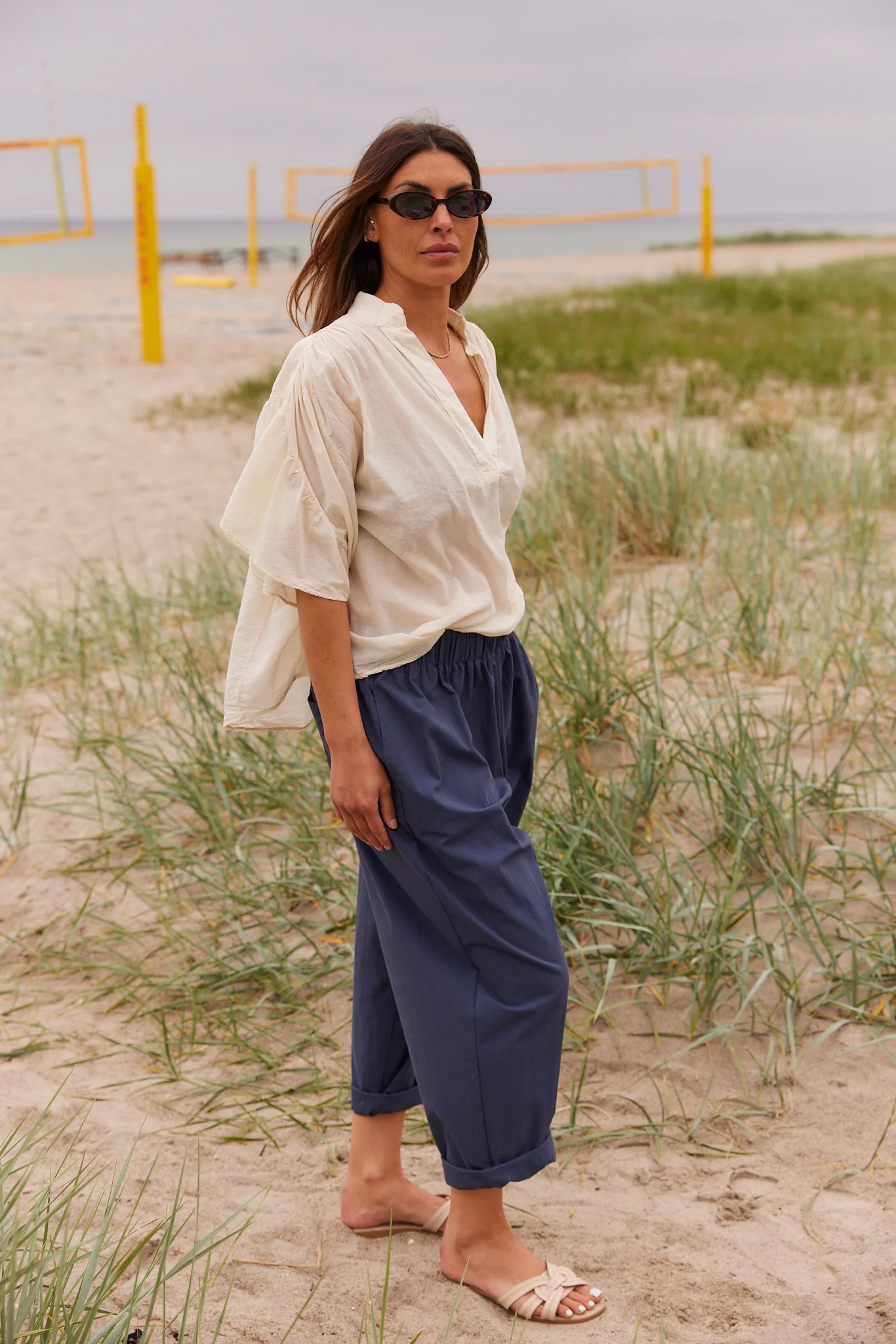 Jenna Pants | Estate Blue | Bukser fra Atelier C - Image 2