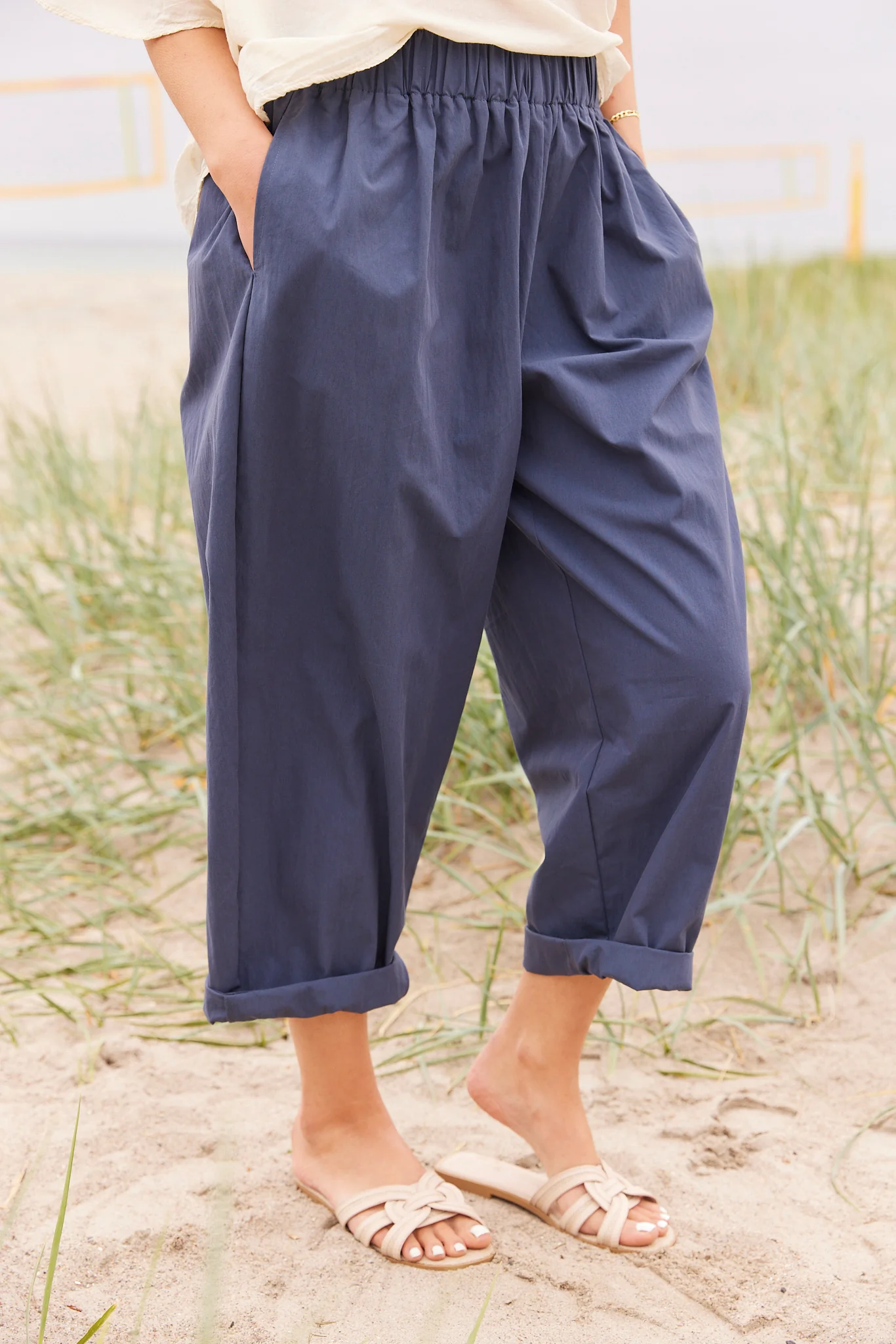 Jenna Pants | Estate Blue | Bukser fra Atelier C - Image 3