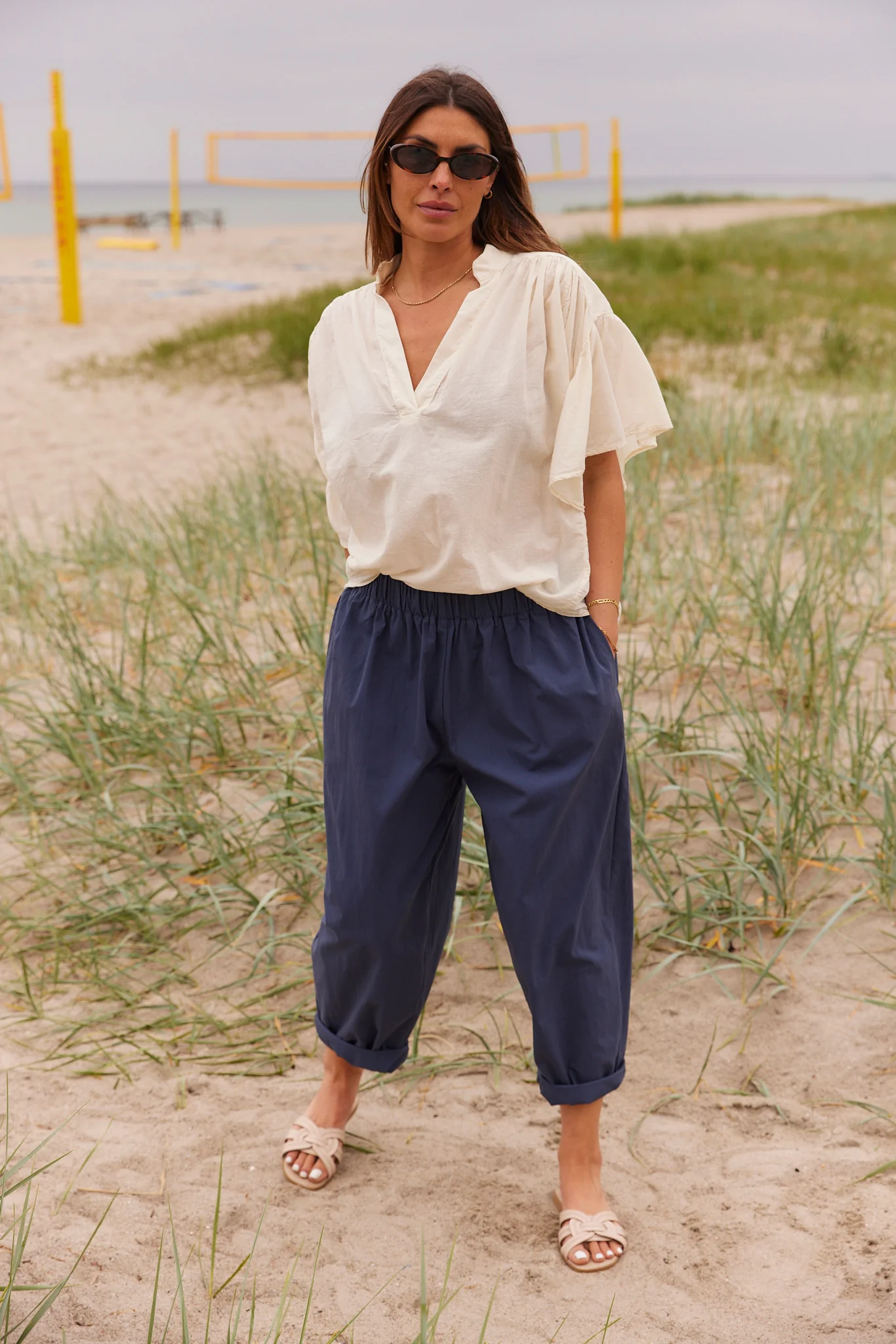 Jenna Pants | Estate Blue | Bukser fra Atelier C - Image 4
