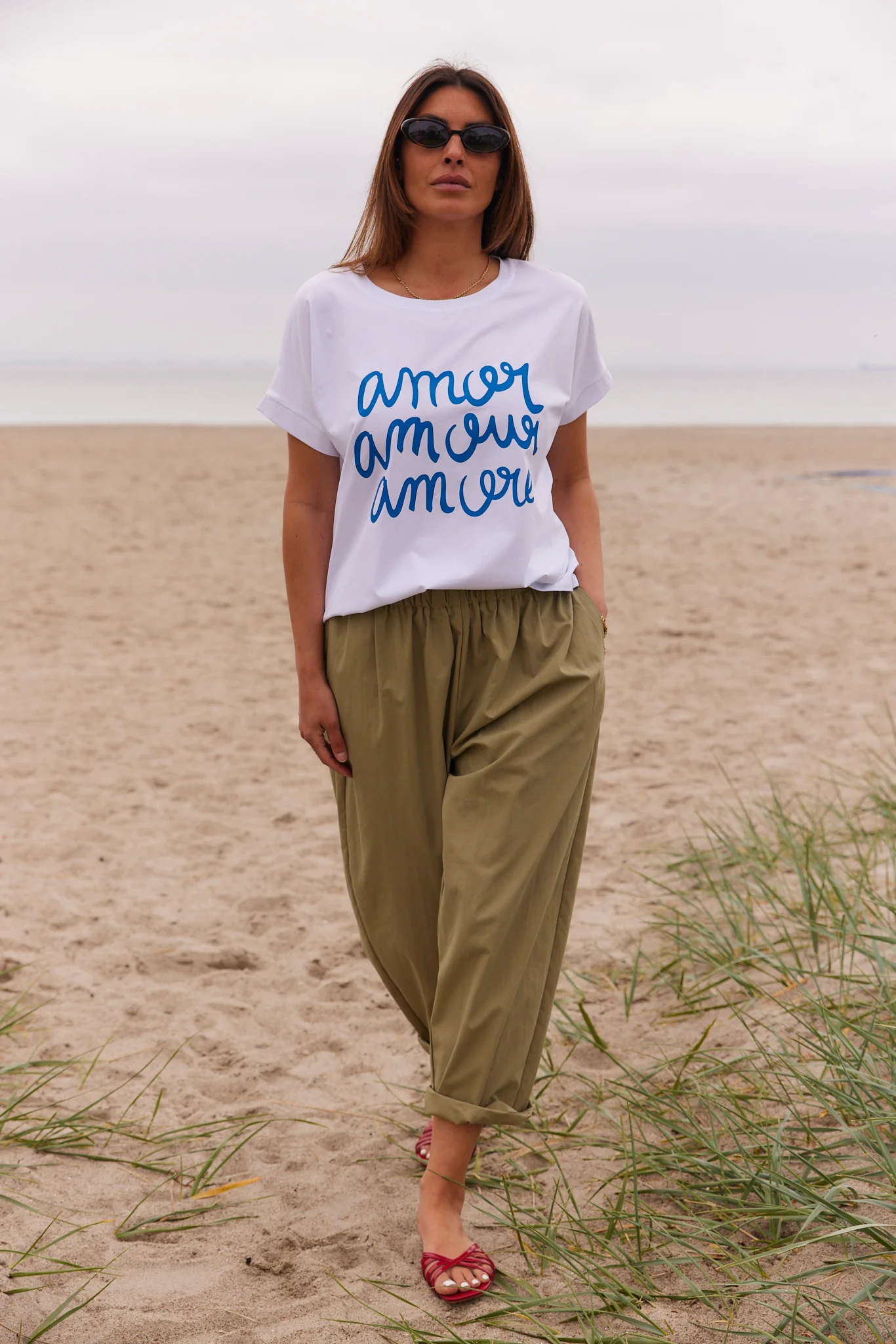 Jenna Pants | Olive | Bukser fra Atelier C - Image 3