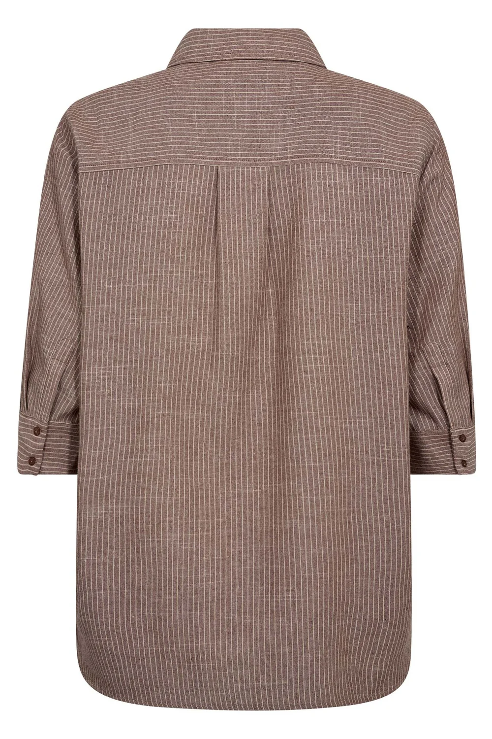 Jihocc Stripe Ss Shirt | Brown | Skjorte fra Co'Couture - Image 4