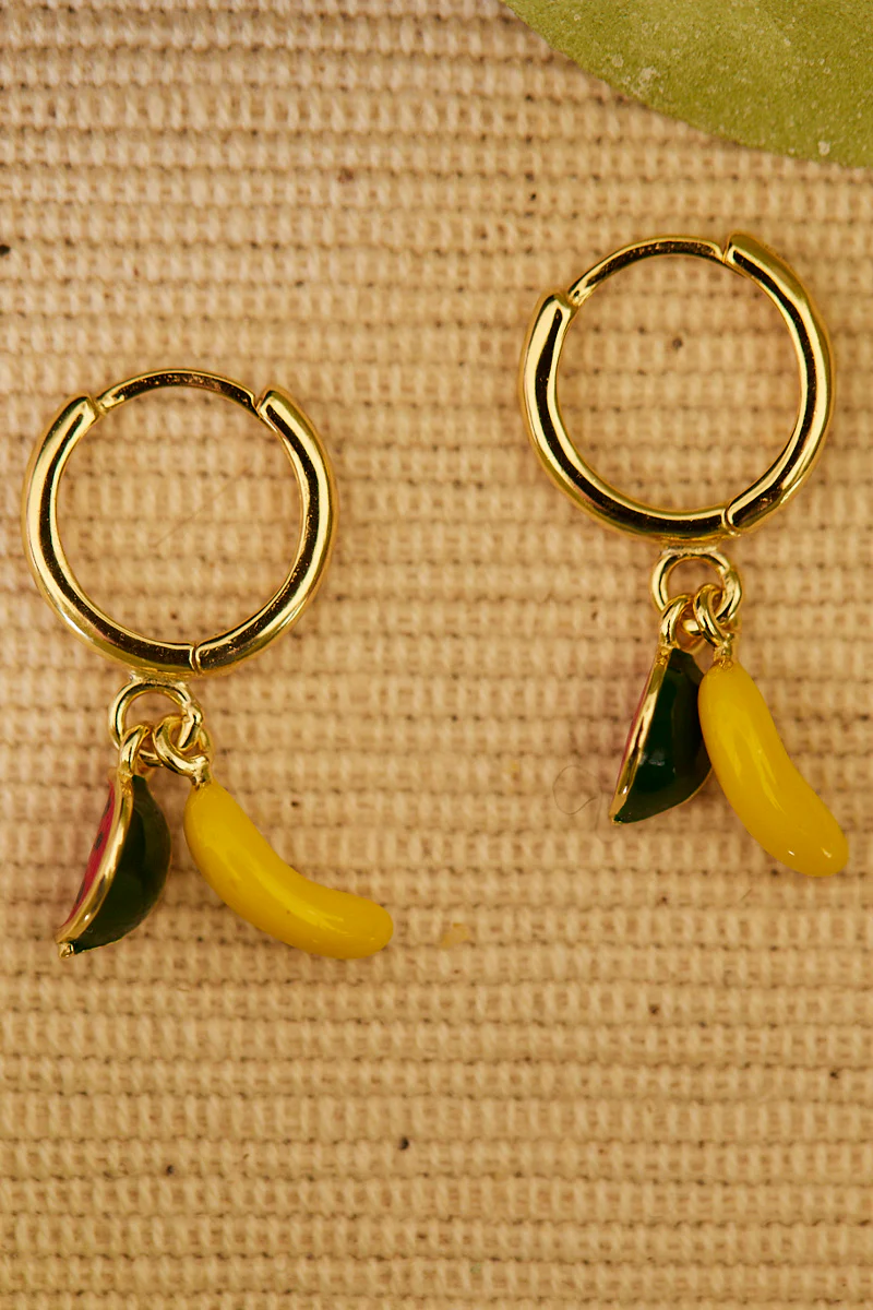Jin Fruits | Banana // Watermelon | Øreringe fra Birdsong - Image 5