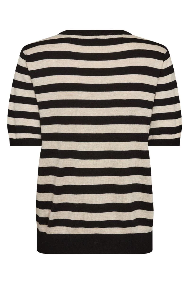 Joel Pullover 204793 | Black W. Moonbeam | Strik fra Freequent - Image 2