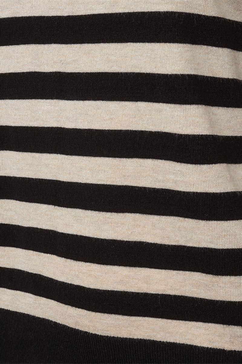 Joel Pullover 204793 | Black W. Moonbeam | Strik fra Freequent - Image 3