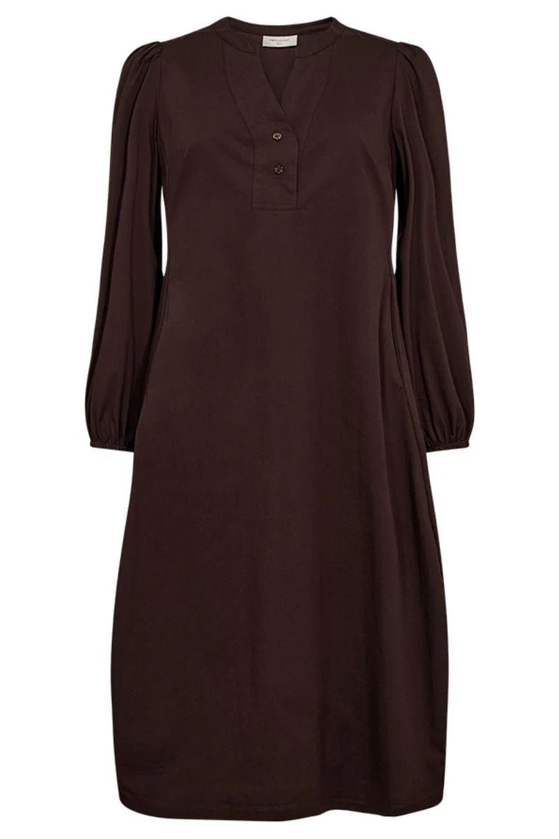 Jojo Dress 207023 | Coffee Bean | Kjole fra Freequent