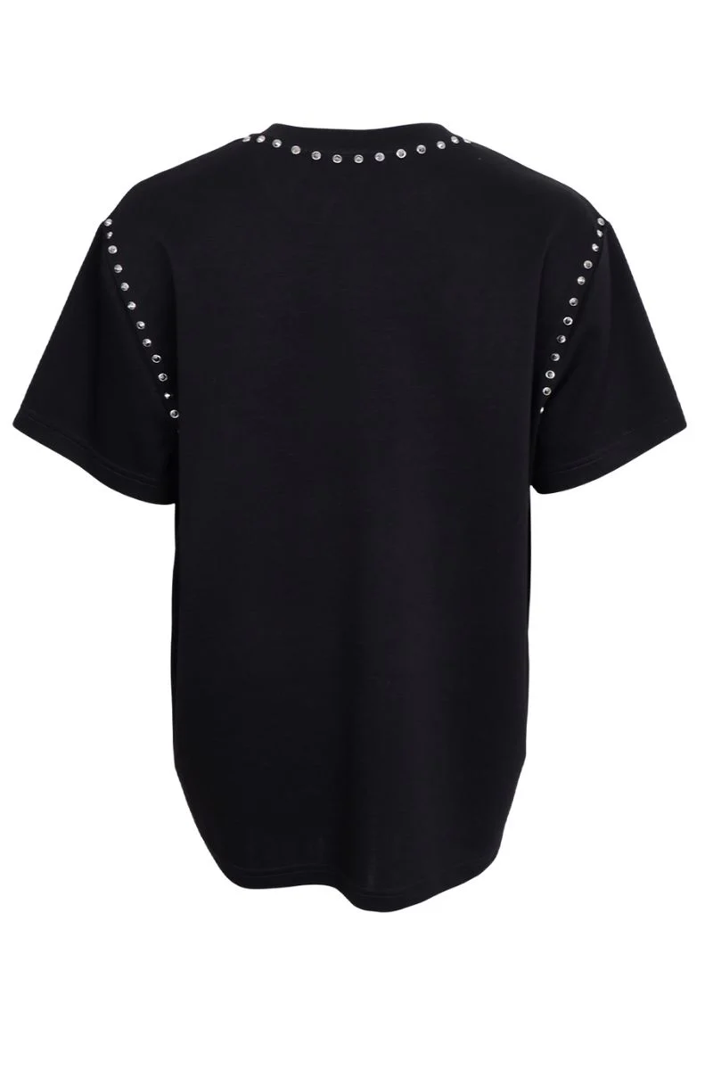 Joni Ss T-Shirt | Black | Bluse fra Black Colour - Image 3