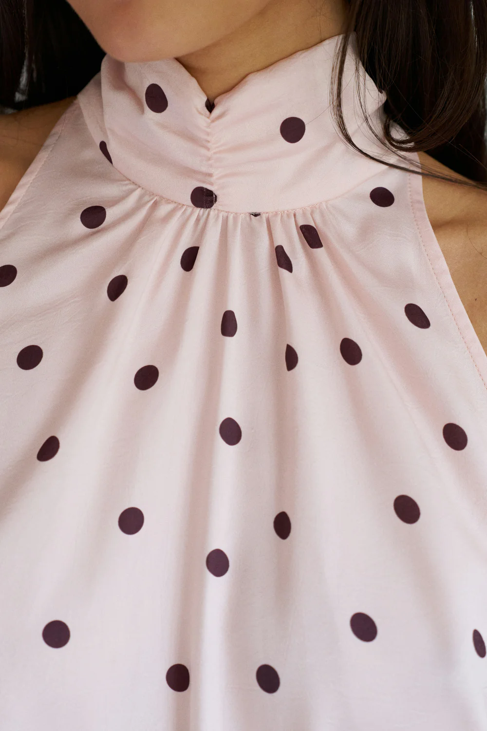 Jos Big Dot Top | Light Pink | Bluse fra Neo Noir - Image 3