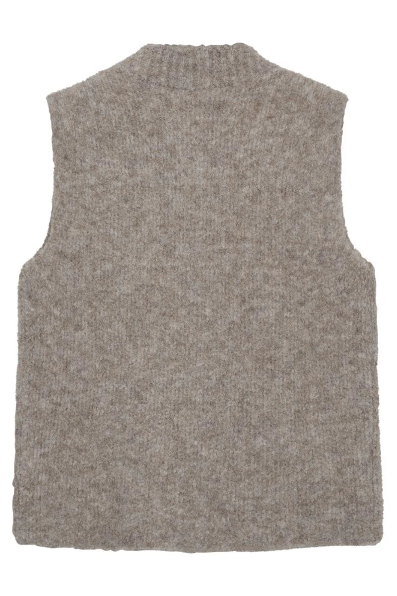 Jump Waistcoat 206808 | Desert Taupe Melange | Jakke fra Freequent - Image 4