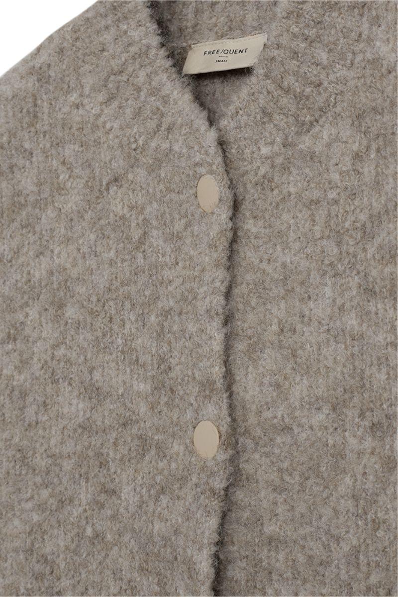Jump Waistcoat 206808 | Desert Taupe Melange | Jakke fra Freequent - Image 6