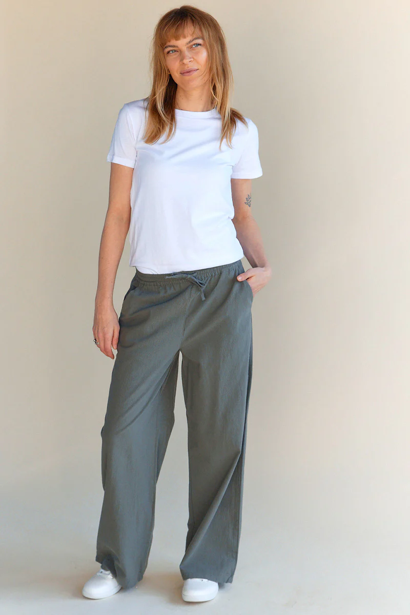 Emu Wide Pants | Army | Bukser fra Statebird - Image 4