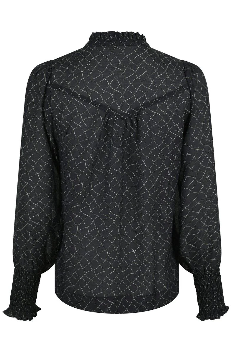 Karia Illusion Blouse | Black | Bluse fra Neo Noir - Image 5