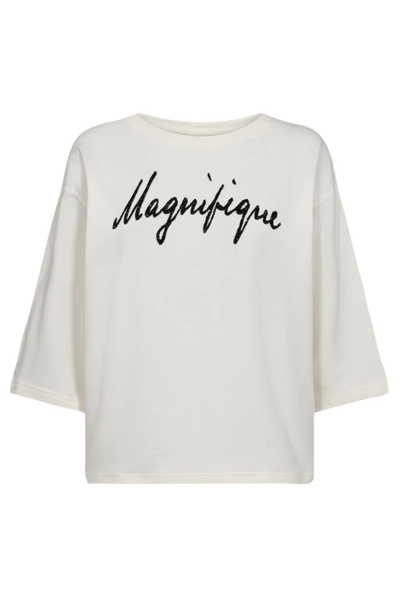 Kassy Pullover 205723 | Star Off-White W. Black | Strik fra Freequent
