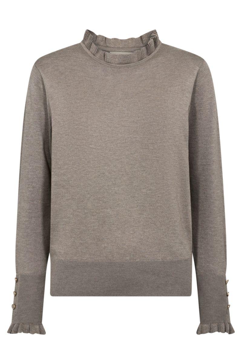 Katie Pullover 205095 | Desert Taupe Melange | Strik fra Freequent