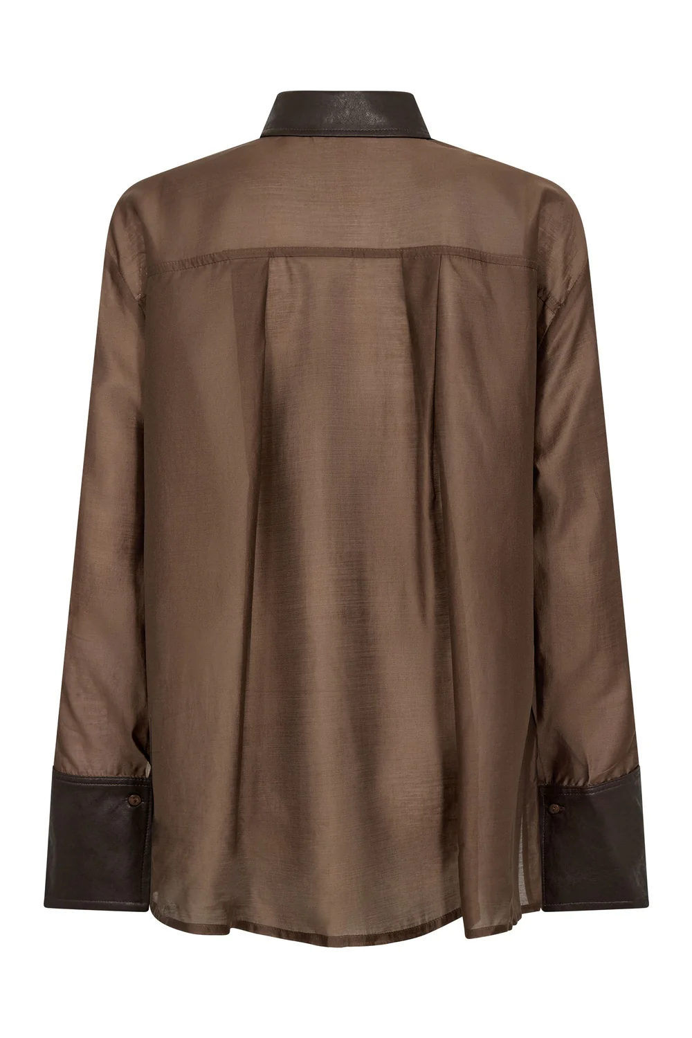 Kawa Shirt | Dark Brown | Skjorte fra Co'couture - Image 5