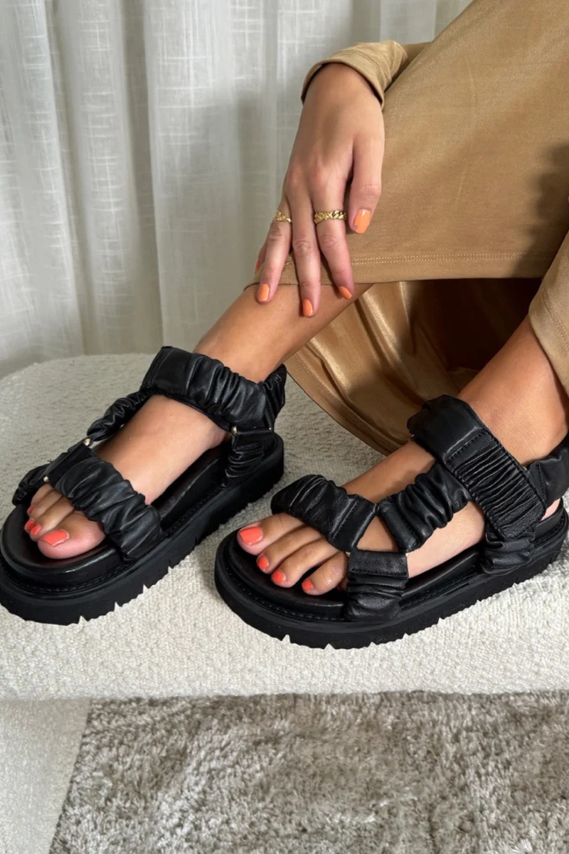 Keep Walking Sandal | Sort | Sandal fra Copenhagen Shoes