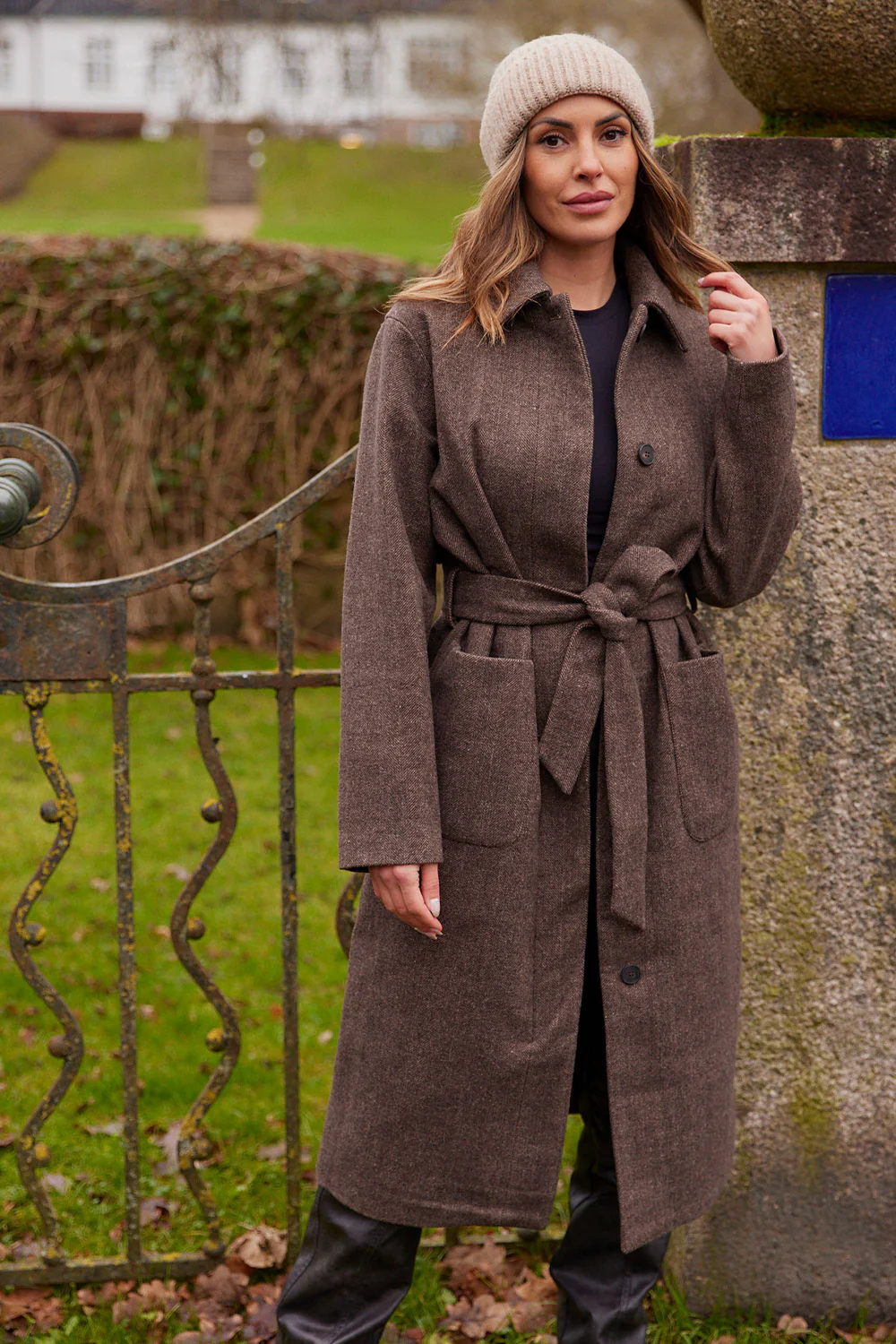 Kermit Wool Coat | Brun | Frakke fra French Laundry