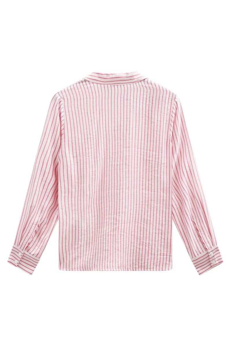 Kimmi Shirt 207344 | Star Off-White W. Wild Orchid | Skjorte fra Freequent - Image 4