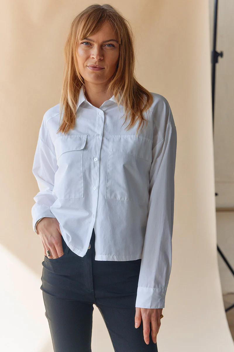 Klara Shirt | Hvid | Skjorte fra French Laundry - Image 2