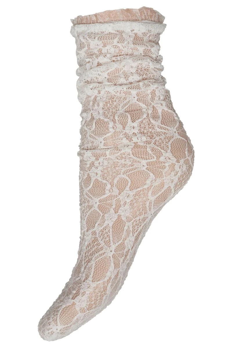 Lace Fall Down | Hvid | Strømper fra Hype the Detail - Image 2