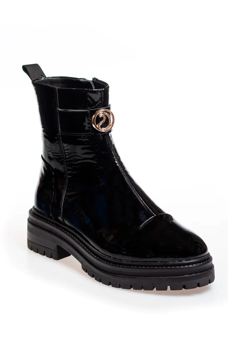 Lady Boss Patent | Black patent | Støvler fra Copenhagen Shoes - Image 3