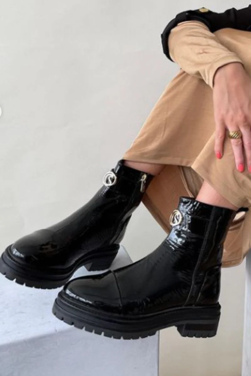 Lady Boss Patent | Black patent | Støvler fra Copenhagen Shoes - Image 4