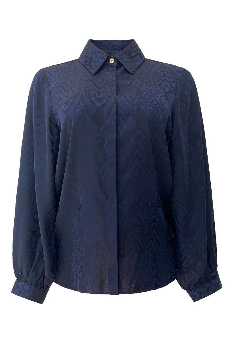 Lala Ls Shirt | Navy Black | Bluse fra Liberté - Image 2
