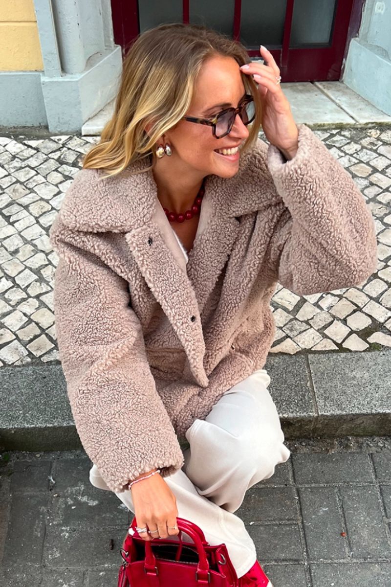 Lamby Jacket 204171 | Simply Taupe | Jakke fra Freequent - Image 3