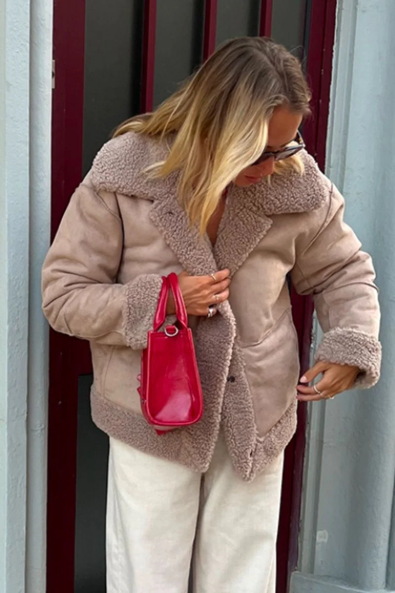 Lamby Jacket 204171 | Simply Taupe | Jakke fra Freequent - Image 8