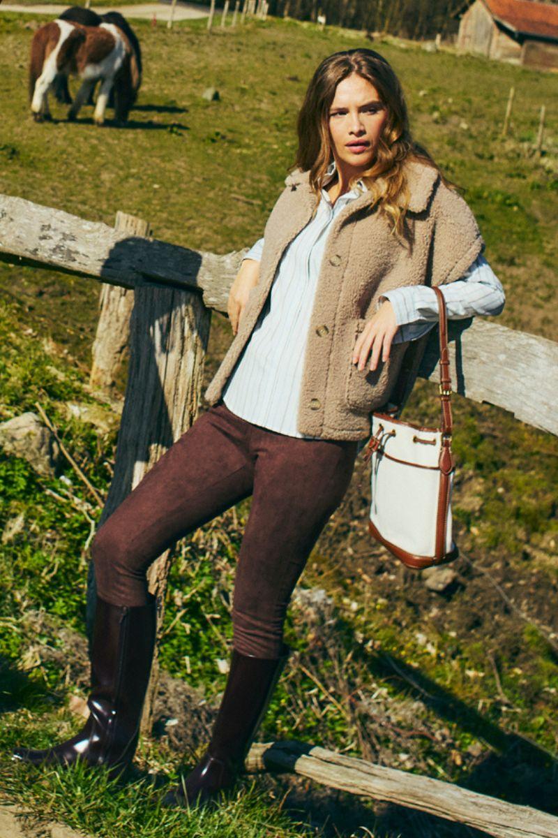 Lamby Waistcoat 206965 | Simply Taupe | Jakke fra Freequent - Image 19