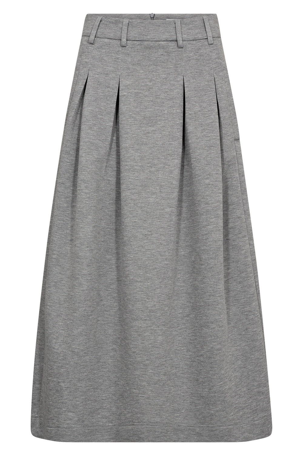 Lance Pleat Skirt 44015 | Grey Melange | Nederdel fra Co'couture - Image 2