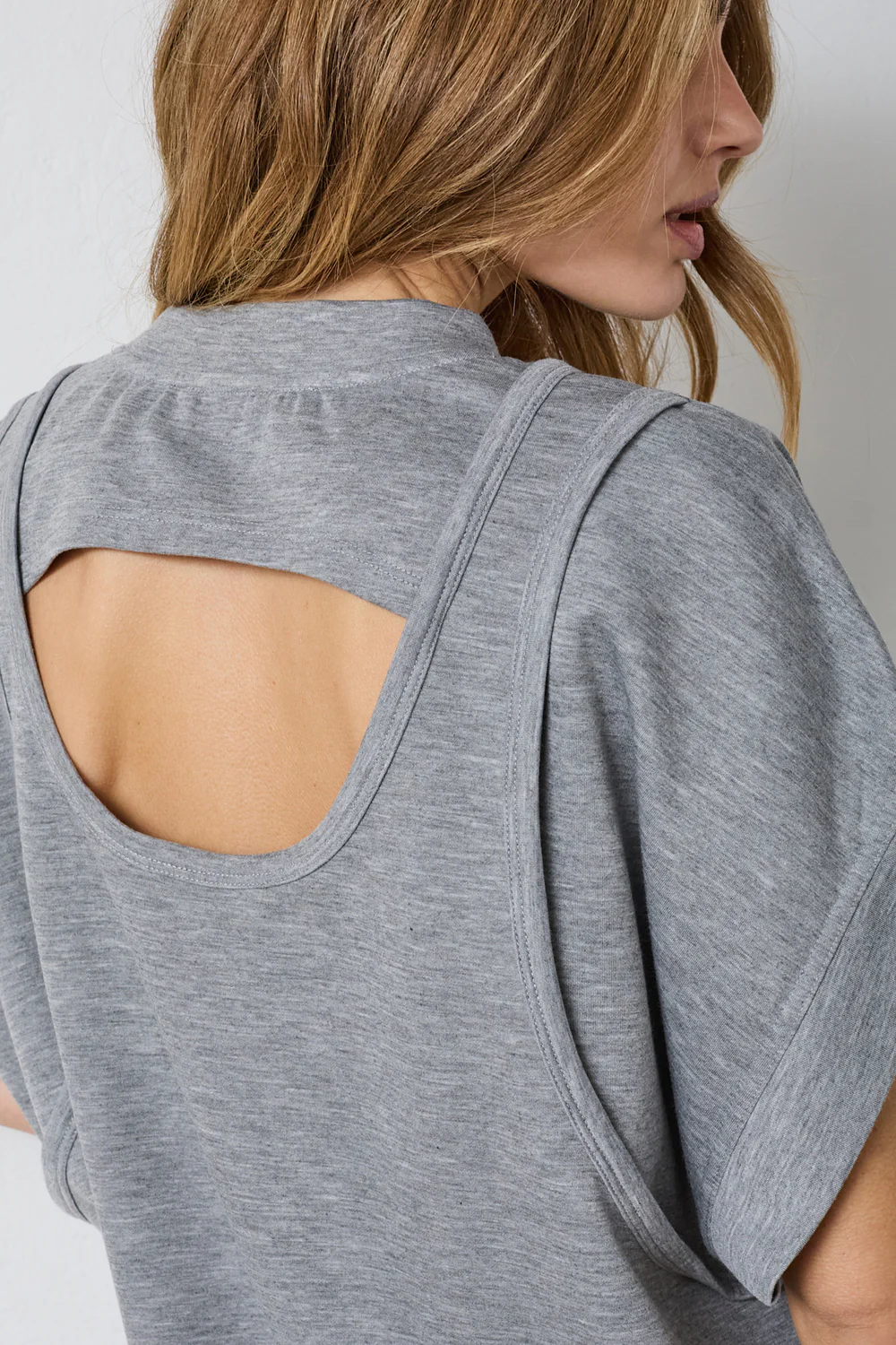 Lancecc Sweat Dress | Grey Melange | Kjole fra Co'Couture - Image 7