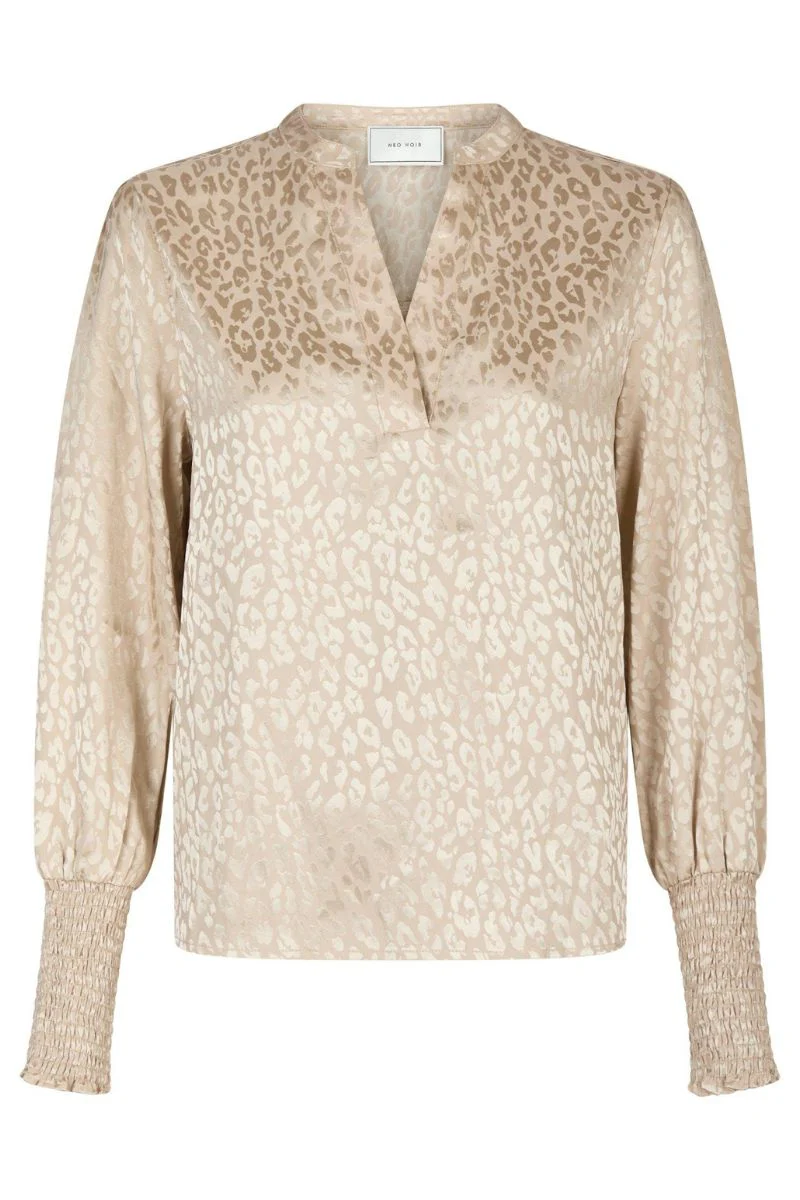 Landa Leo Jacquard Blouse | Bluse fra Neo Noir - Image 2