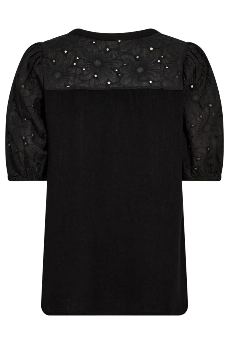 Lara Blouse | Black | Bluse fra Freequent - Image 4