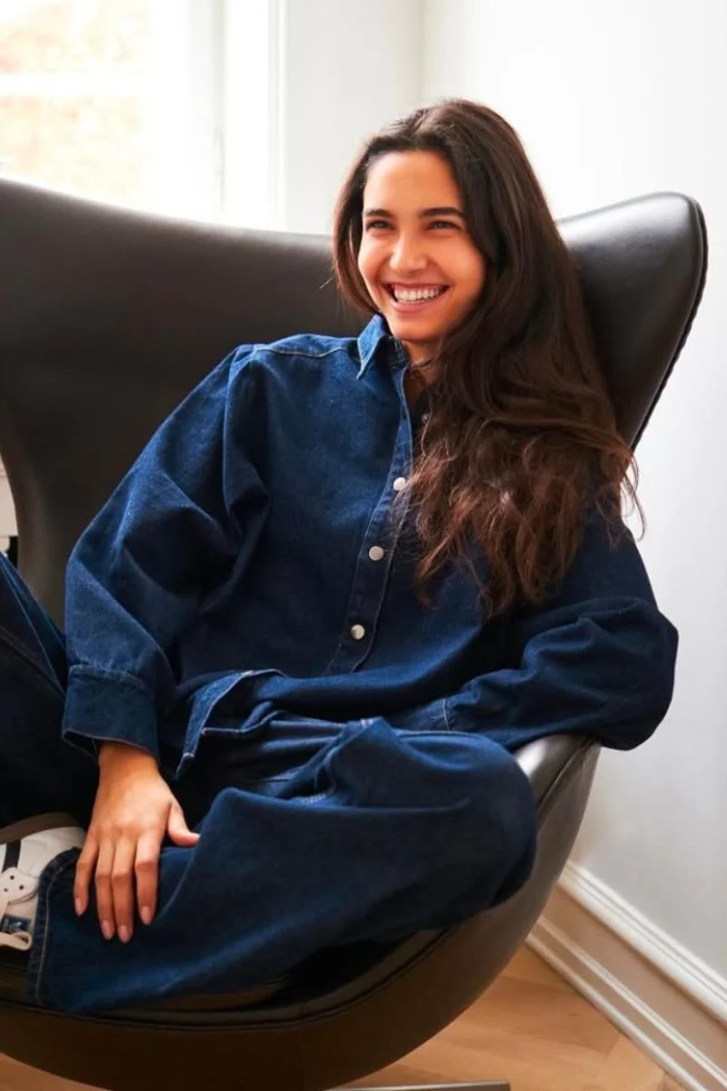 Lash Denim Shirt | Dark Blue | Skjorte fra Neo Noir