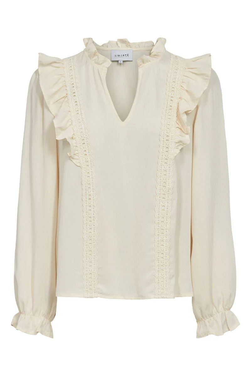 Laura Ls Blouse | Creme | Bluse fra Liberté - Image 2