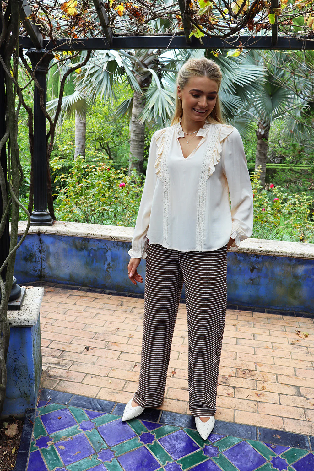 Laura Ls Blouse | Creme | Bluse fra Liberté - Image 3