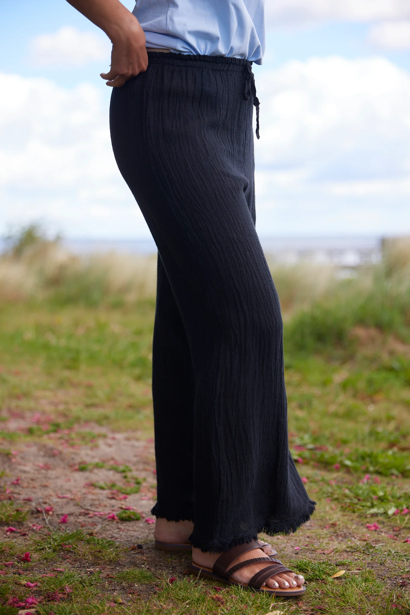 Laurel Linen Pants | Black - Image 3