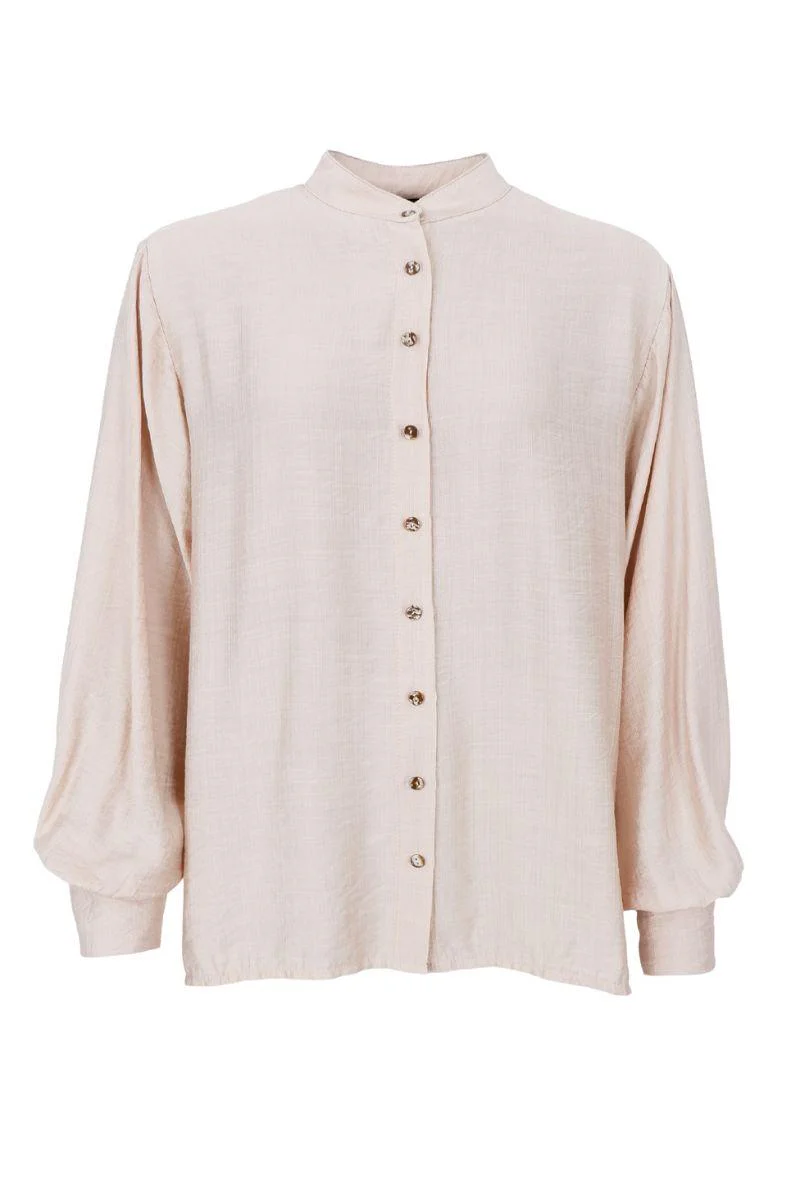 Laurel Shirt | Ivory | Bluse fra Black Colour