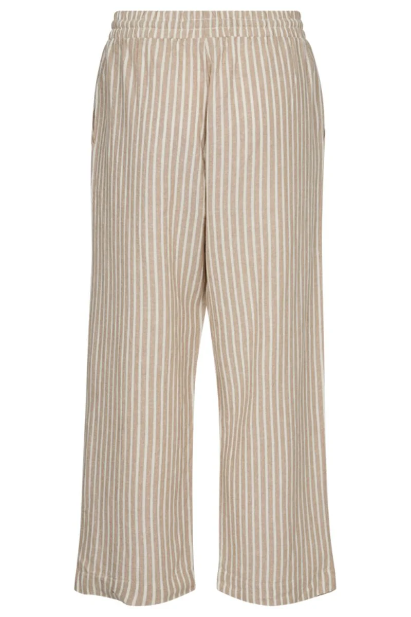 Lava Pants 204339 | Simply Taupe w. Off White | Bukser fra Freequent - Image 4