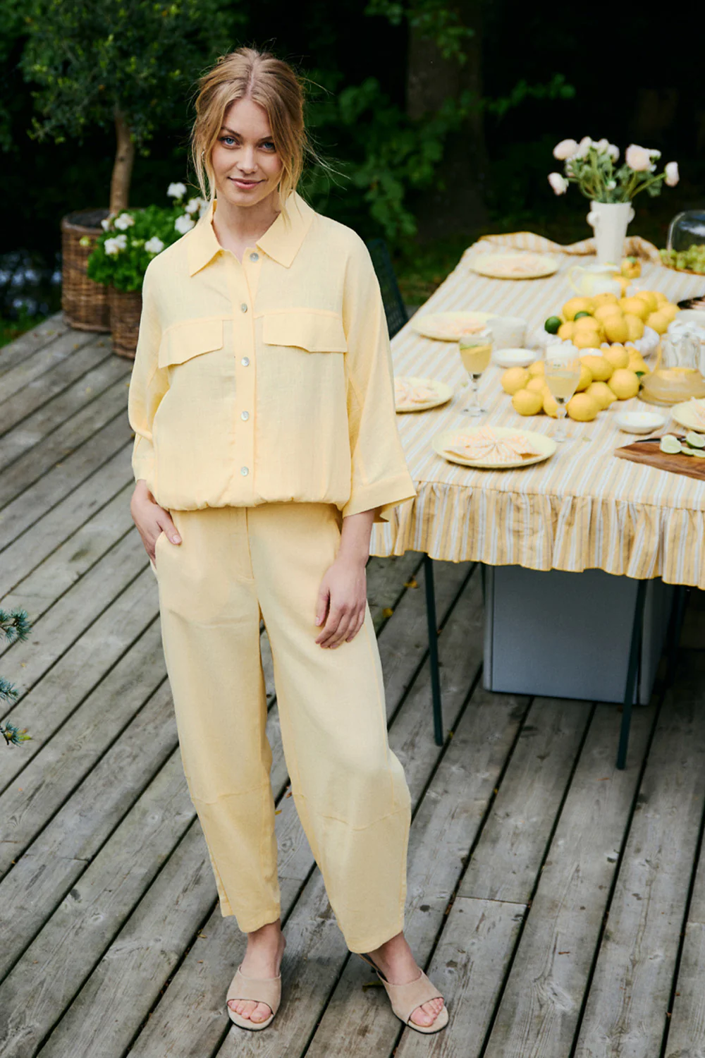 Lava Pants 207889 | Golden Haze | Bukser fra Freequent - Image 9